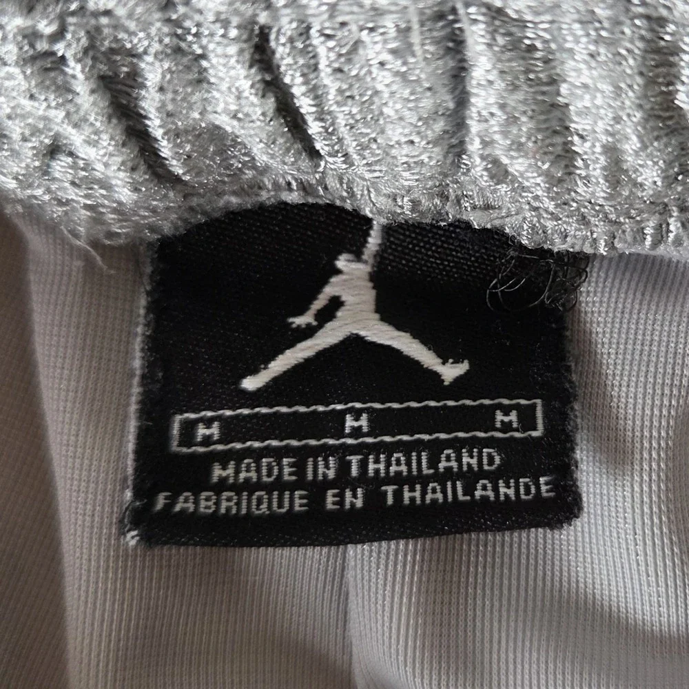 VTG Jordan Silver Dazzle Mesh Basketball Shorts M Black Y2K Baggy 176778-071